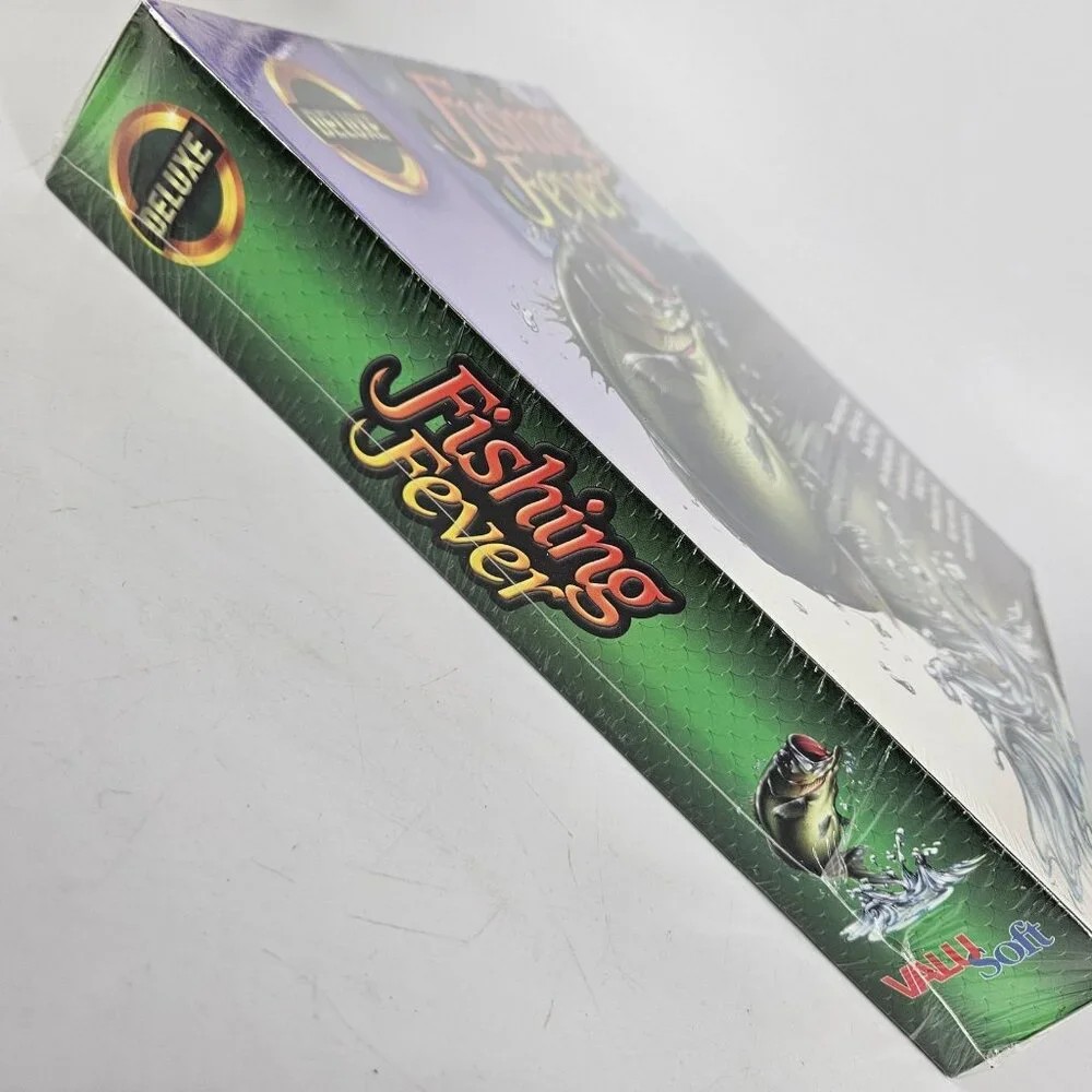 Vintage Deluxe Fishing Fever PC Win 95 3.1 Software New Sealed Lake & Deep Sea